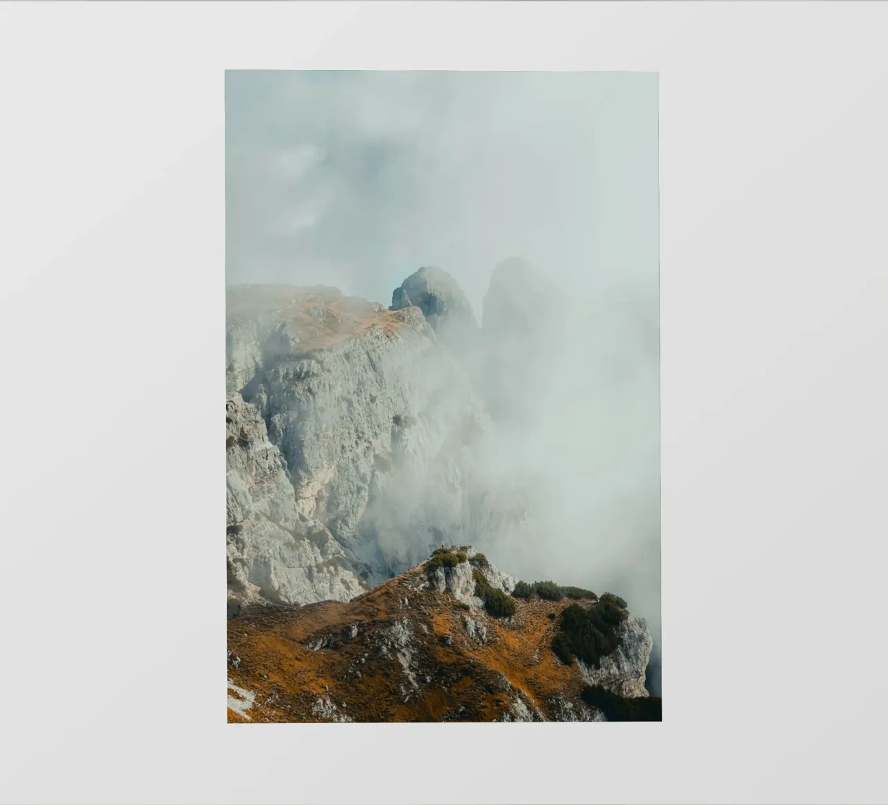 mountains fog photo wallpaper by Earthly Visions