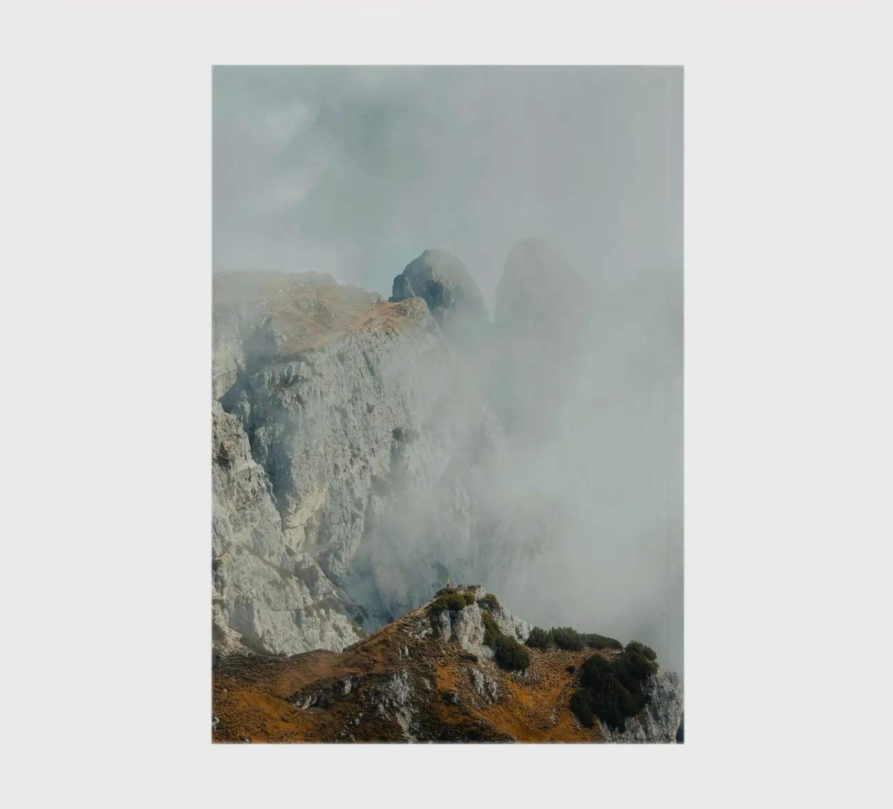 mountains fog notebook by Earthly Visions