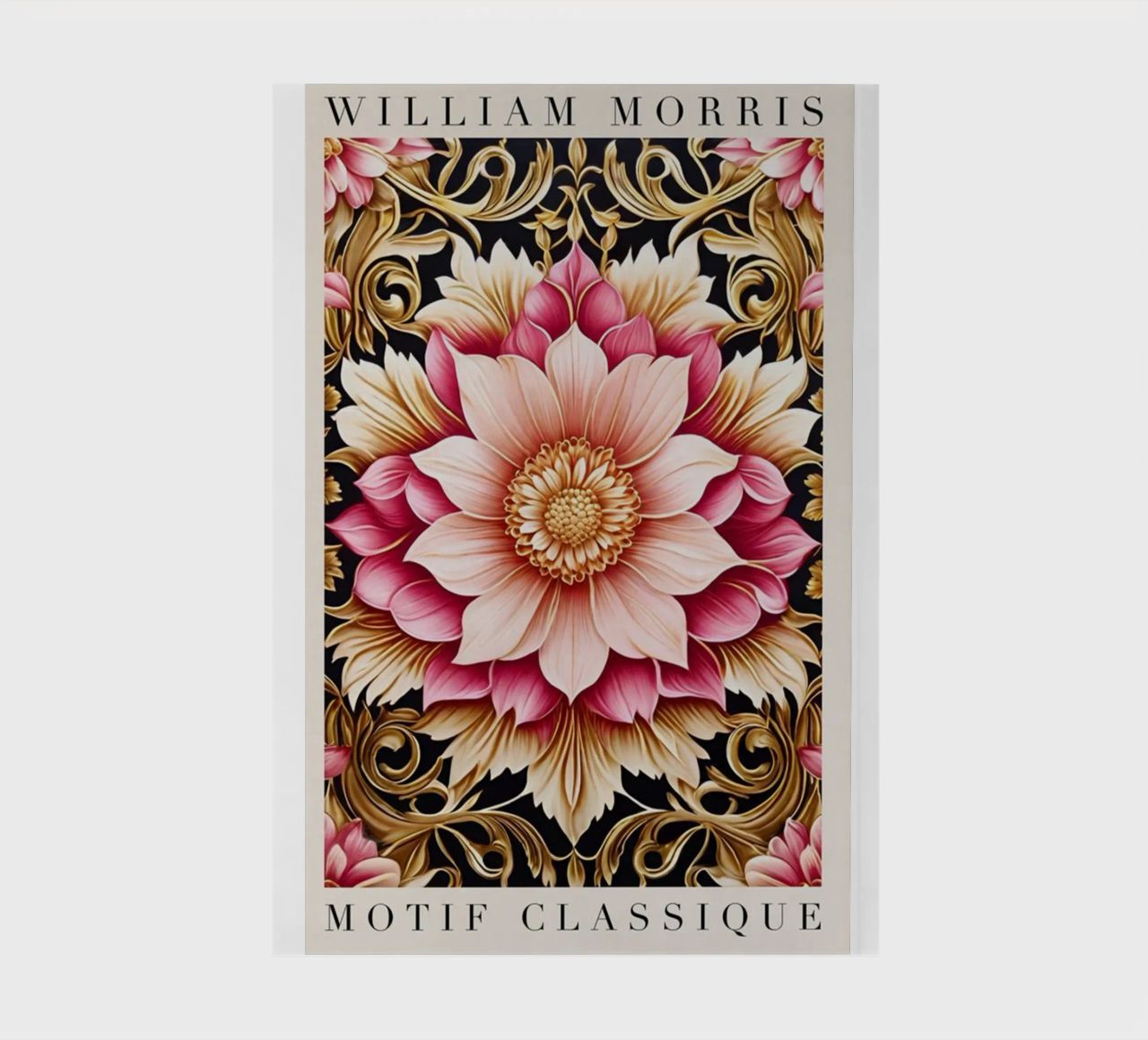 Elegant intricate floral pattern notebook by komo store