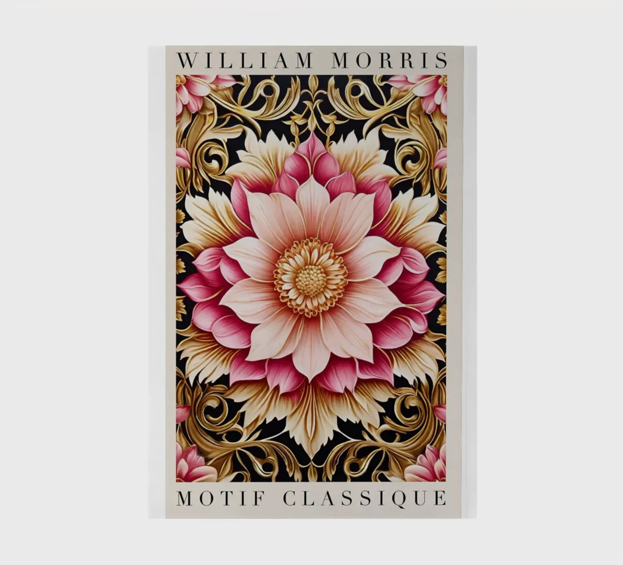 Elegant ingewikkeld bloemenpatroon notitieboek van komo store