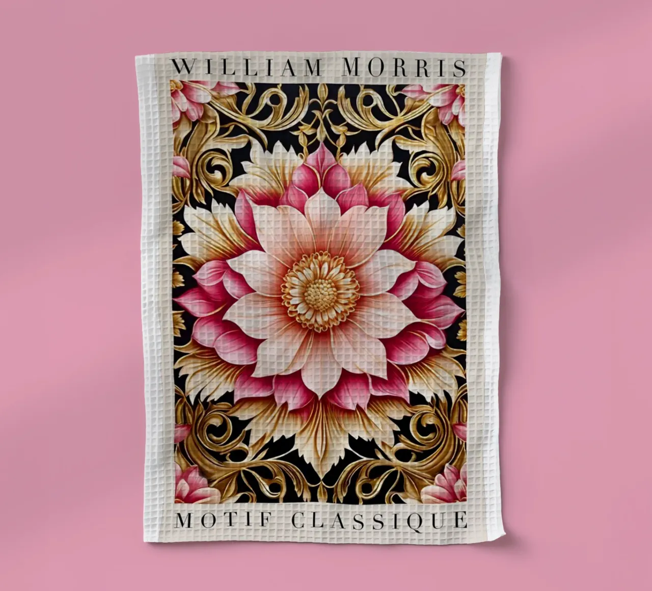 Élégant motif floral complexe torchon de komo store
