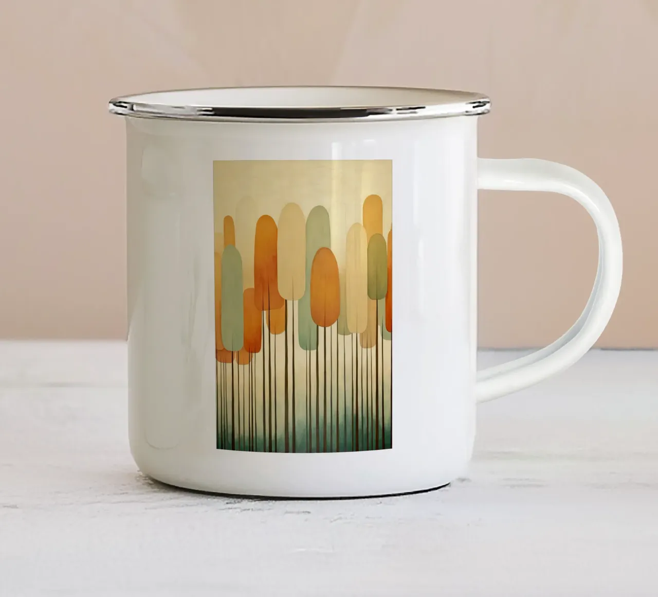 Arte da parete di Imagine tazza in smalto da Imagine