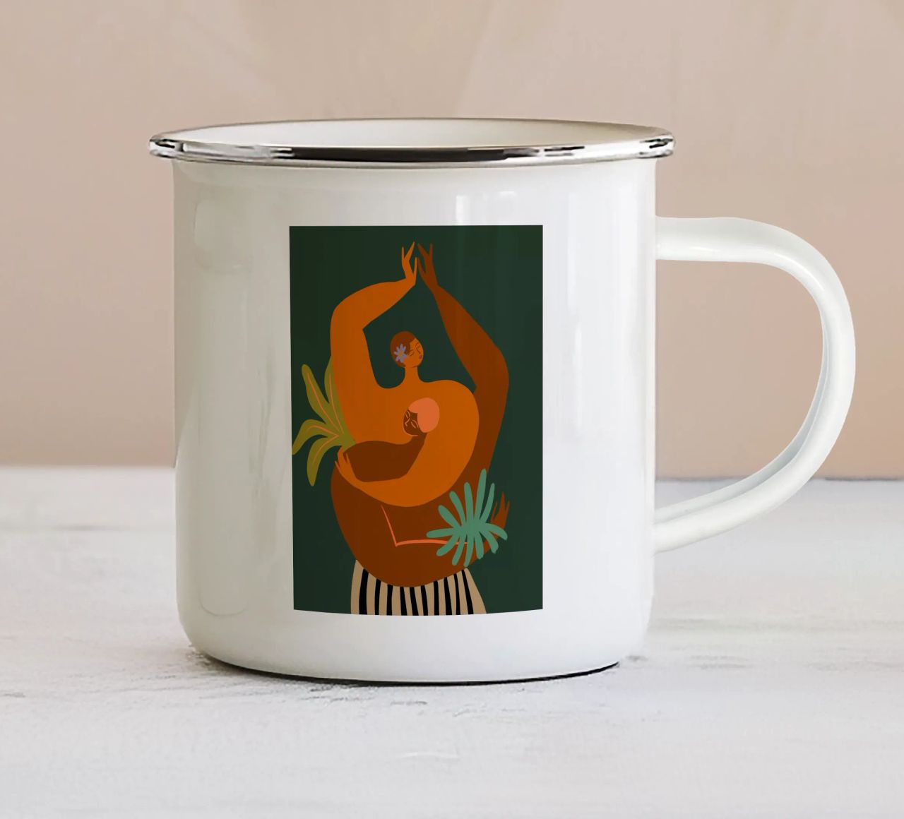 You And Me tazza in smalto da Arty Guava