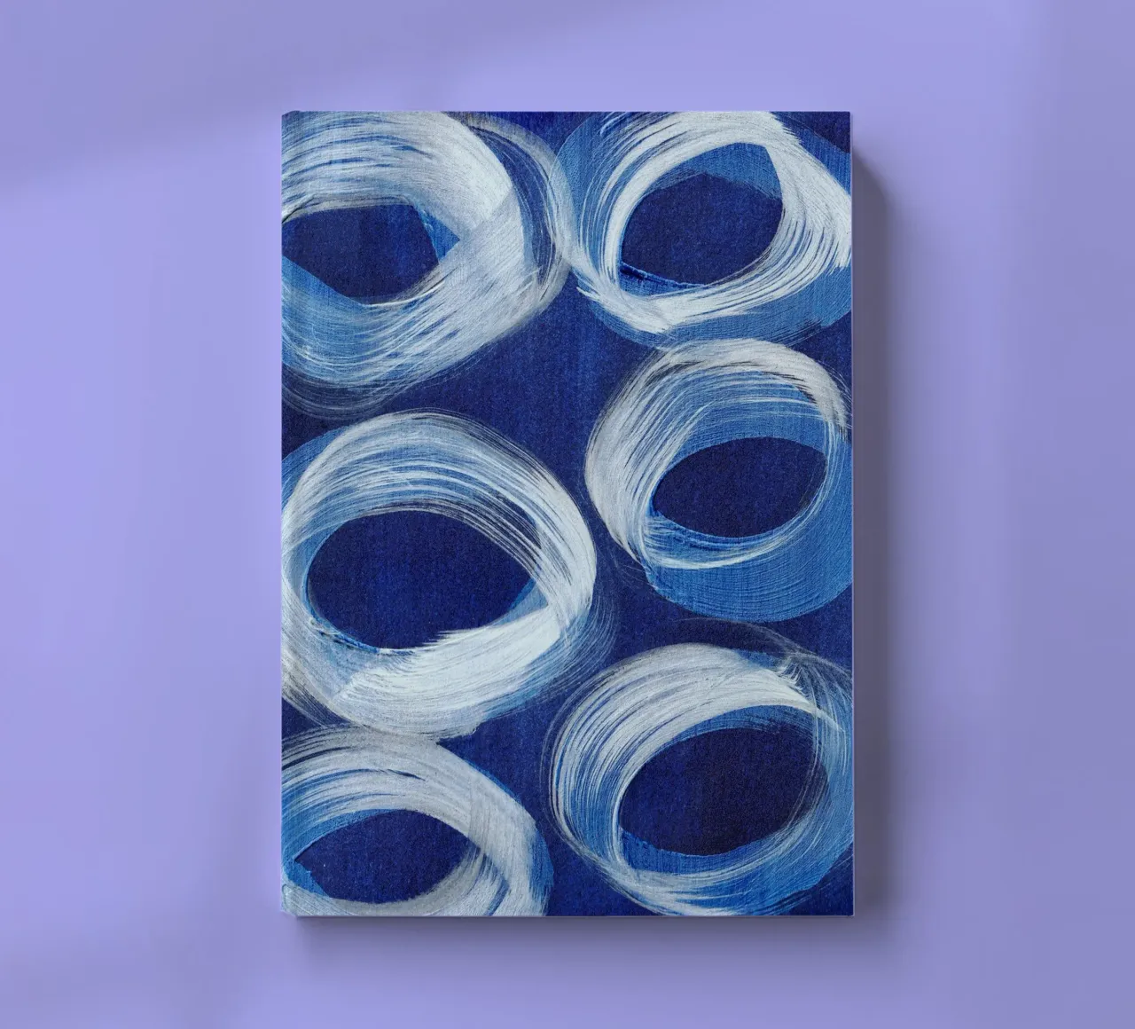 Abstract BLUE Pattern 1 notebook by manu schimmelmann