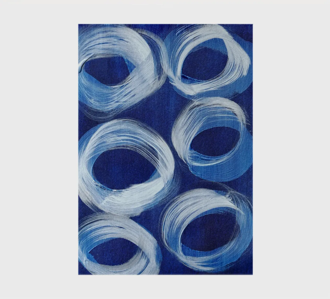 Abstract BLUE Pattern 1 notebook by manu schimmelmann