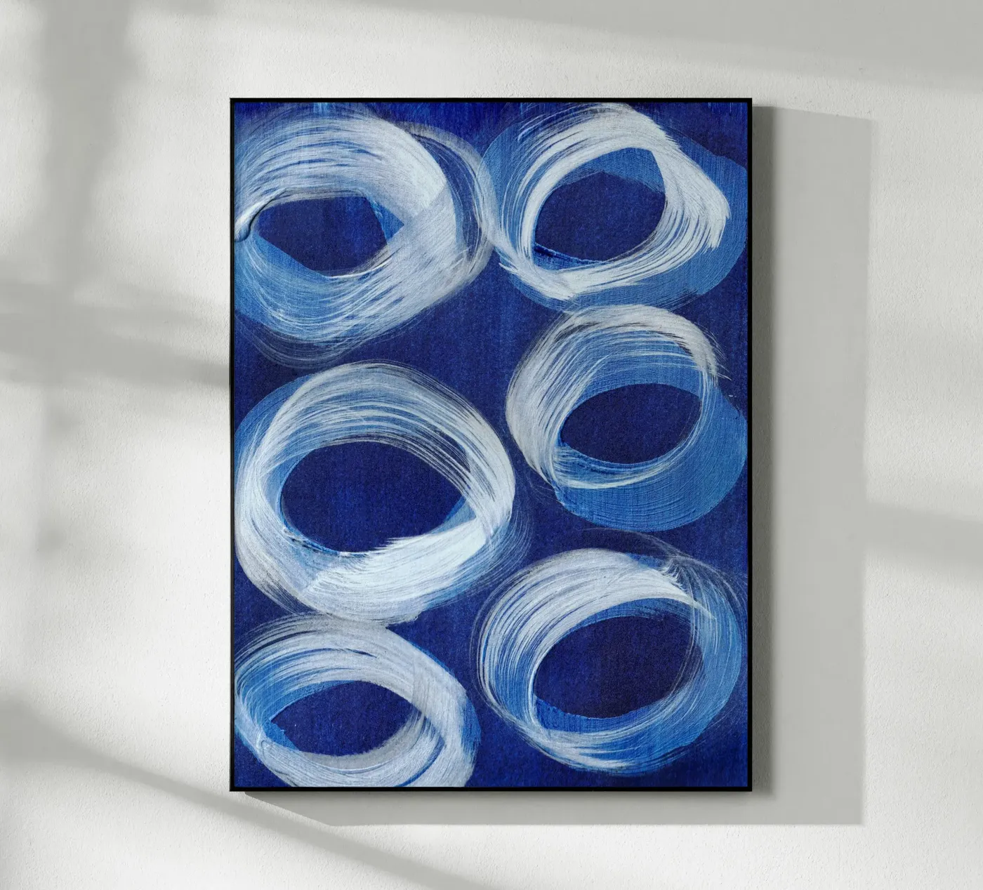 Abstract BLUE Pattern 1 plexiglass da manu schimmelmann