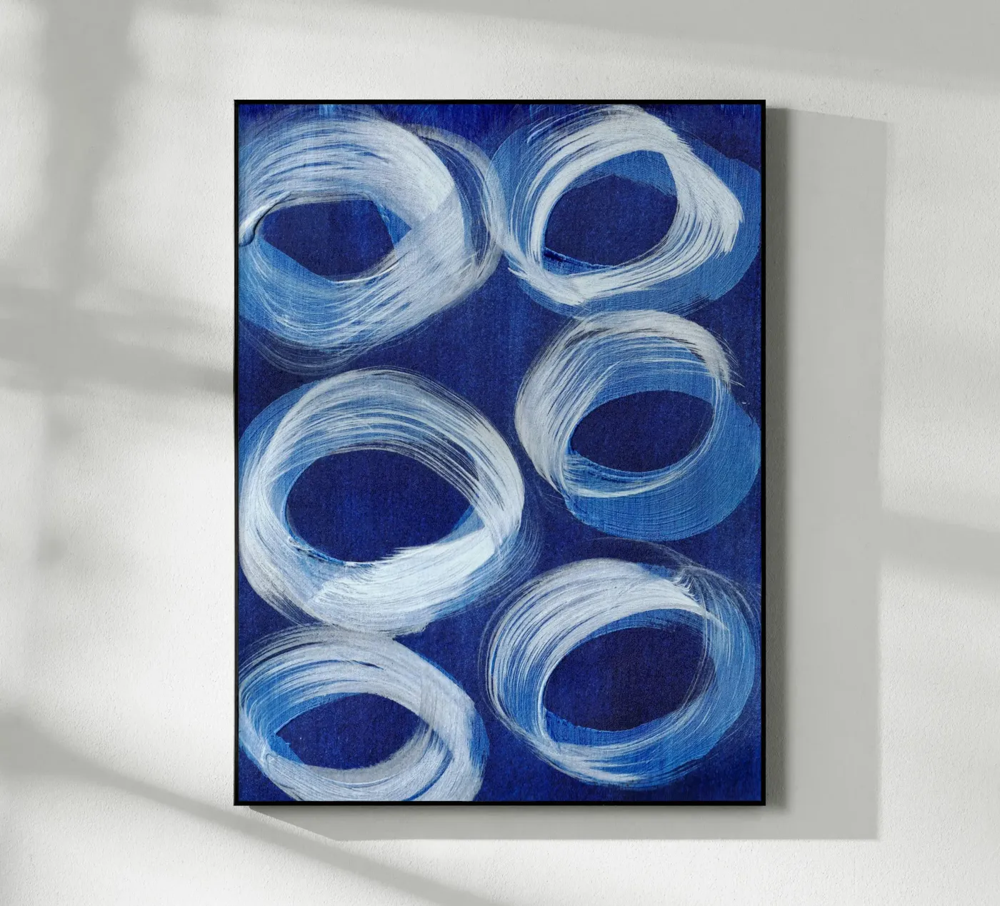 Abstract BLUE Pattern 1 plexiglass da manu schimmelmann