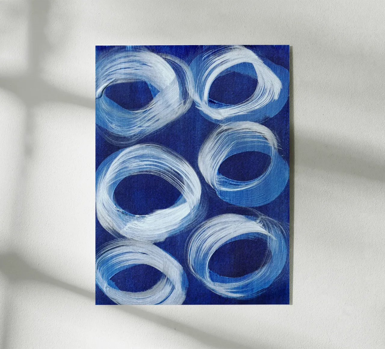 Abstract BLUE Pattern 1 plexiglass da manu schimmelmann