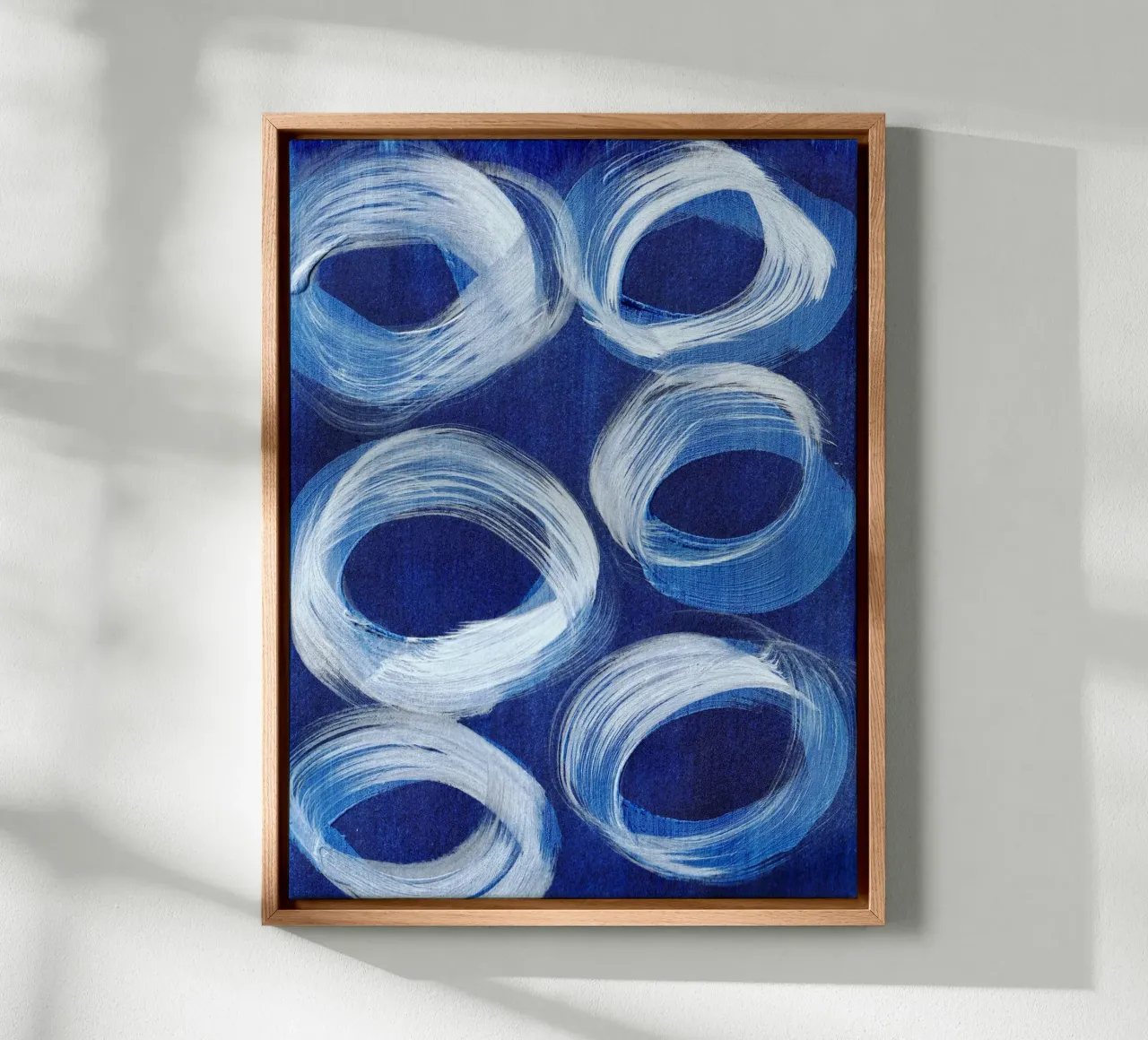 Abstract BLUE Pattern 1 tela da manu schimmelmann