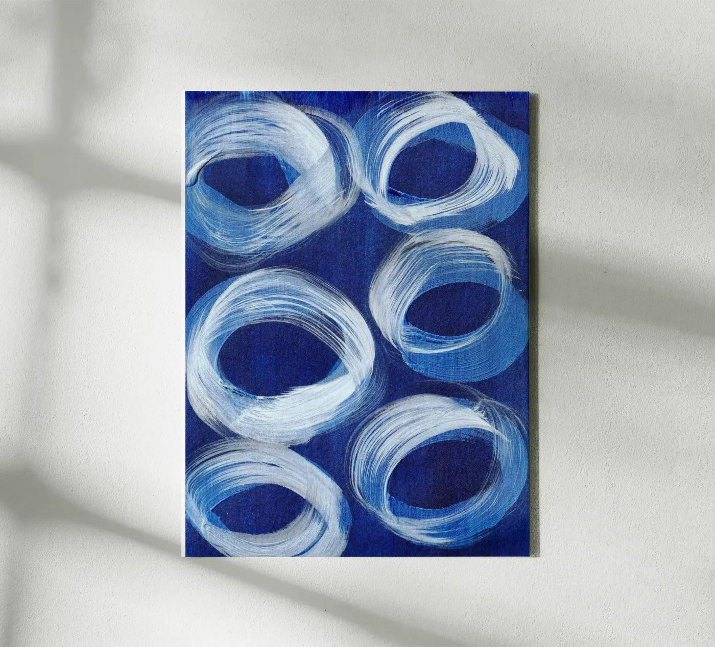 Abstract BLUE Pattern 1 tela da manu schimmelmann
