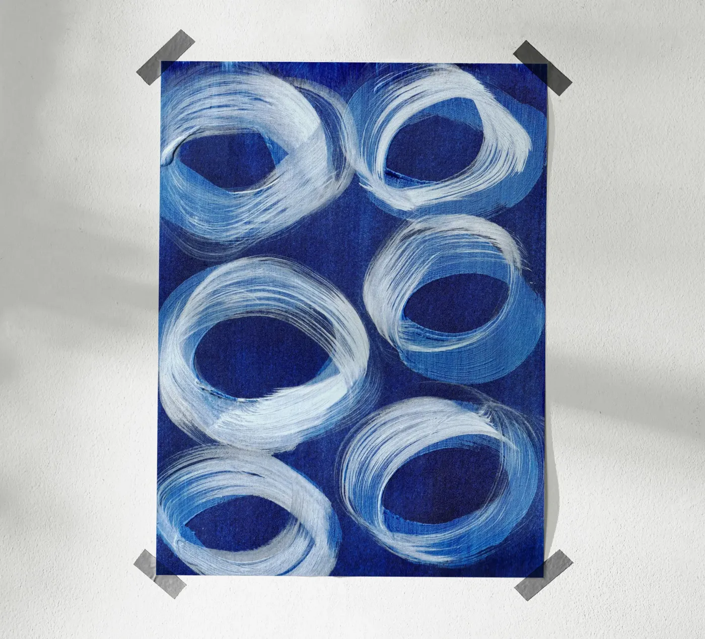 Abstract BLUE Pattern 1 poster da manu schimmelmann