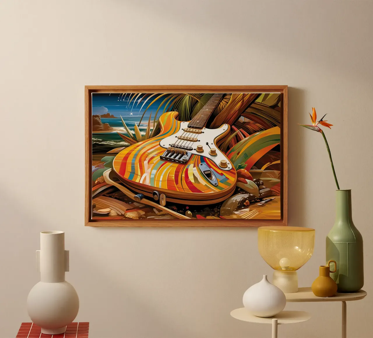 Muurkunst van Imagine canvas met Baklijst van Imagine