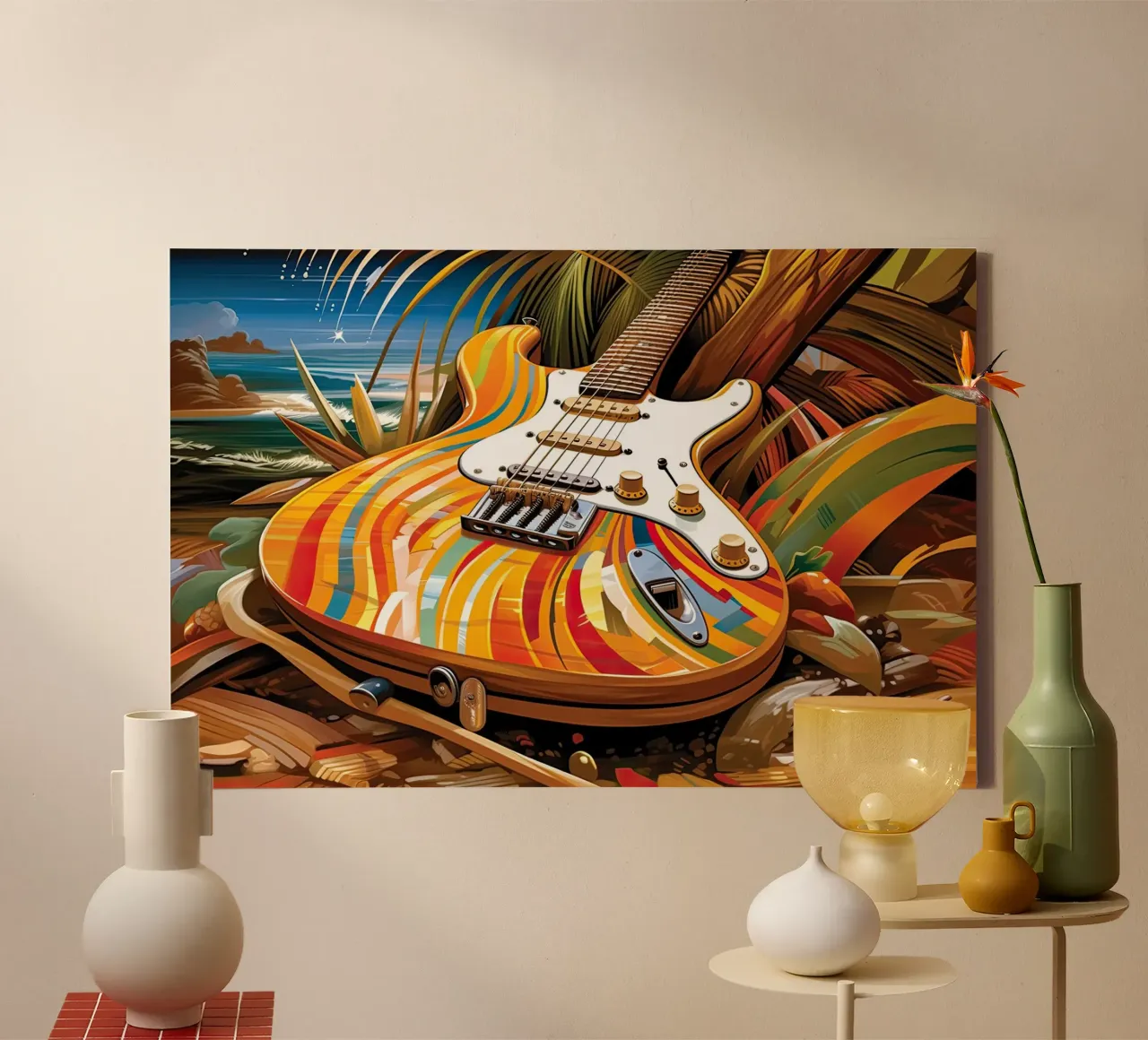 Muurkunst van Imagine canvas met Baklijst van Imagine