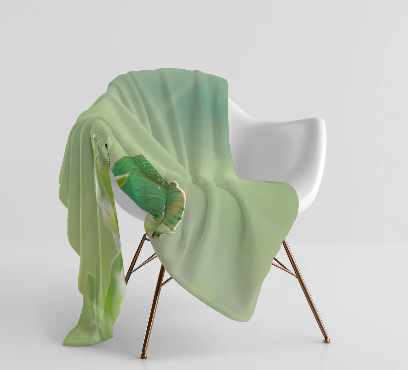 verde farfalla coperta in pile da Earthly Visions