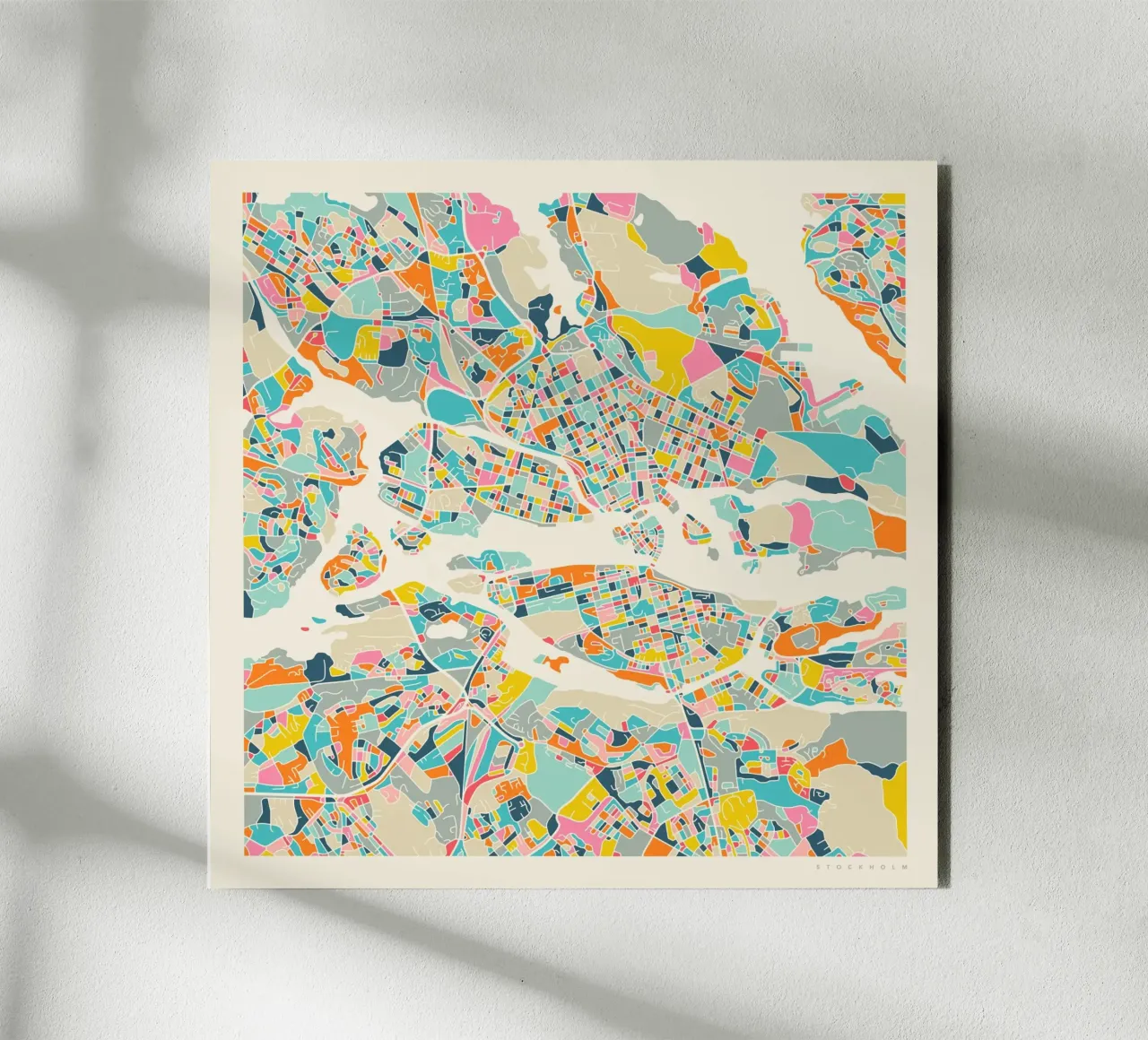 MAPPA DI STOCCOLMA pannello forex da Jazzberry Blue