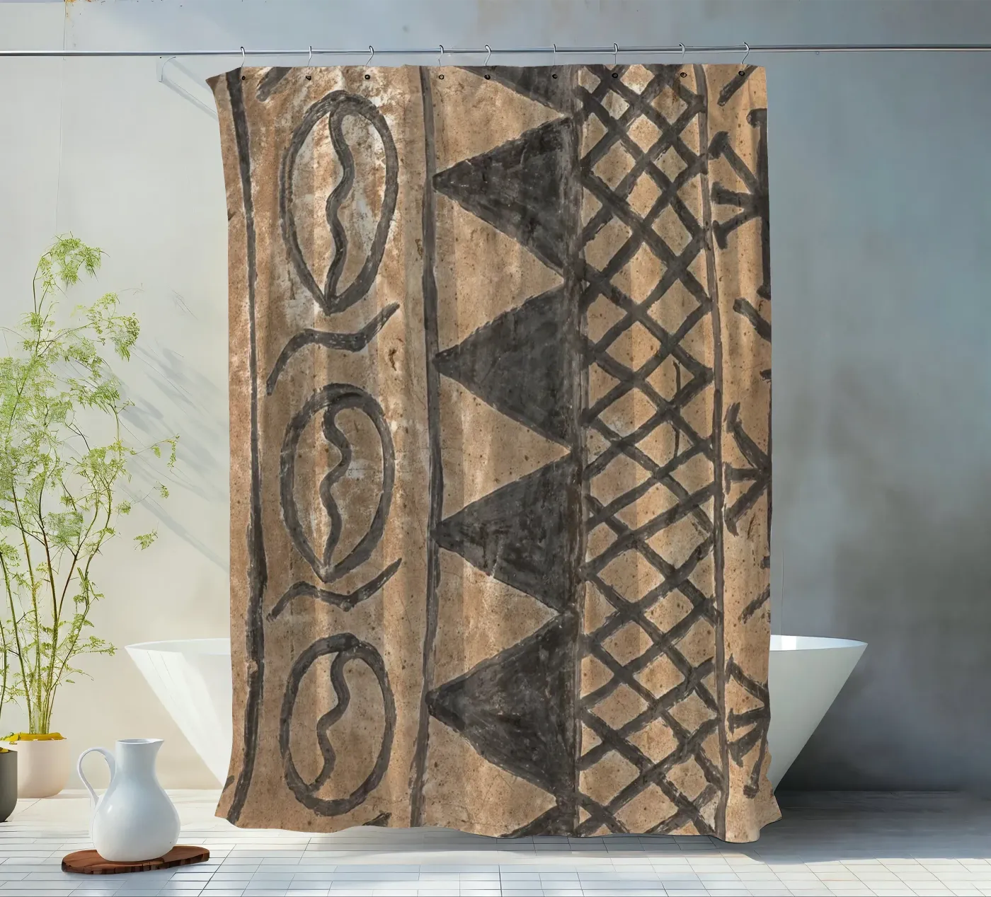 African pattern Duschvorhang von photolovers