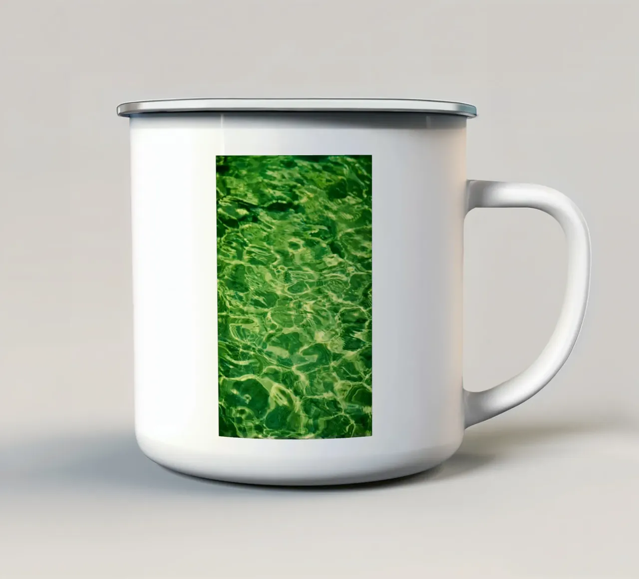 increspature dell'acqua tazza in smalto da Earthly Visions