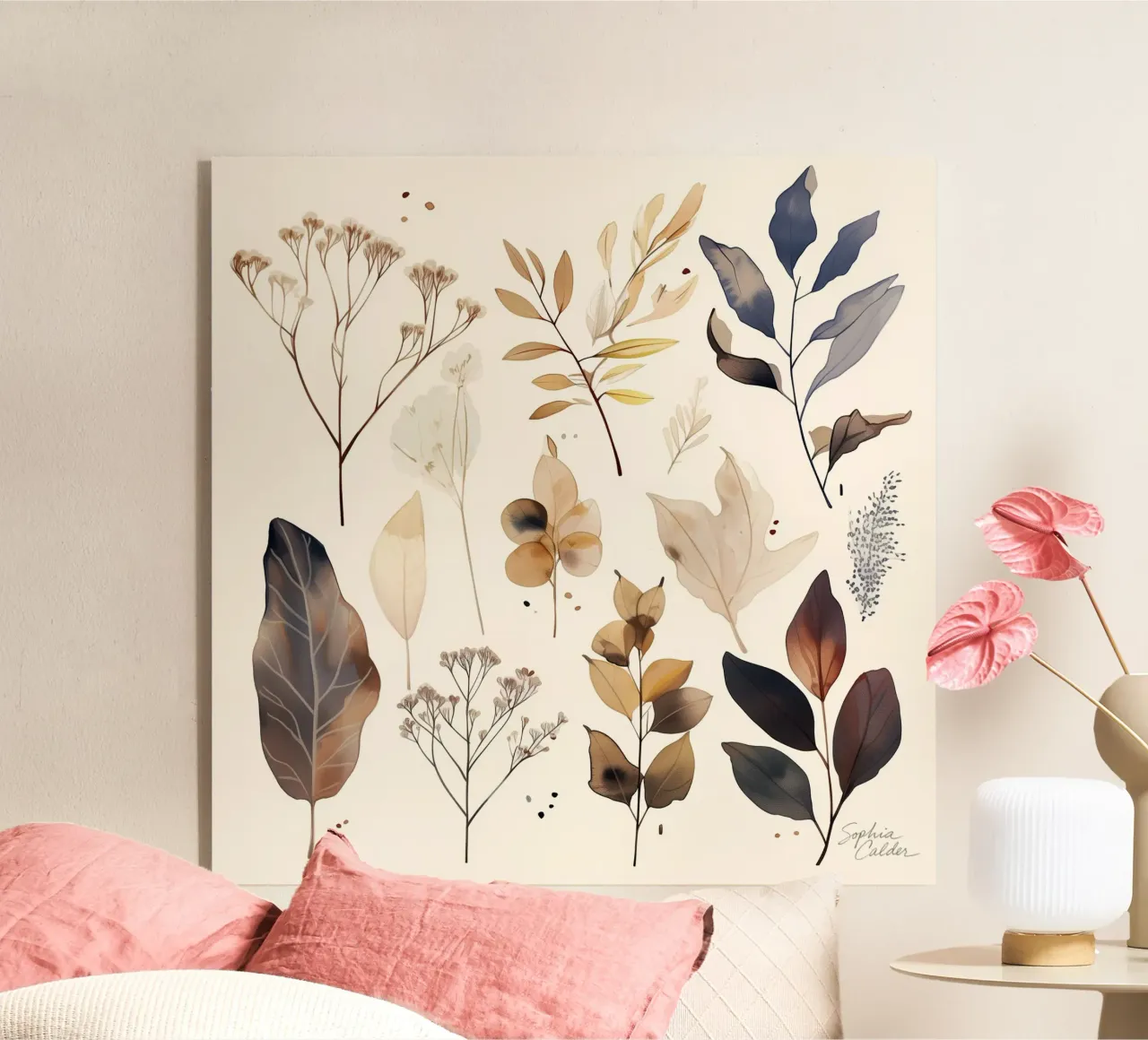 Sussurri d'autunno plexiglass da Sophia Calder Studio