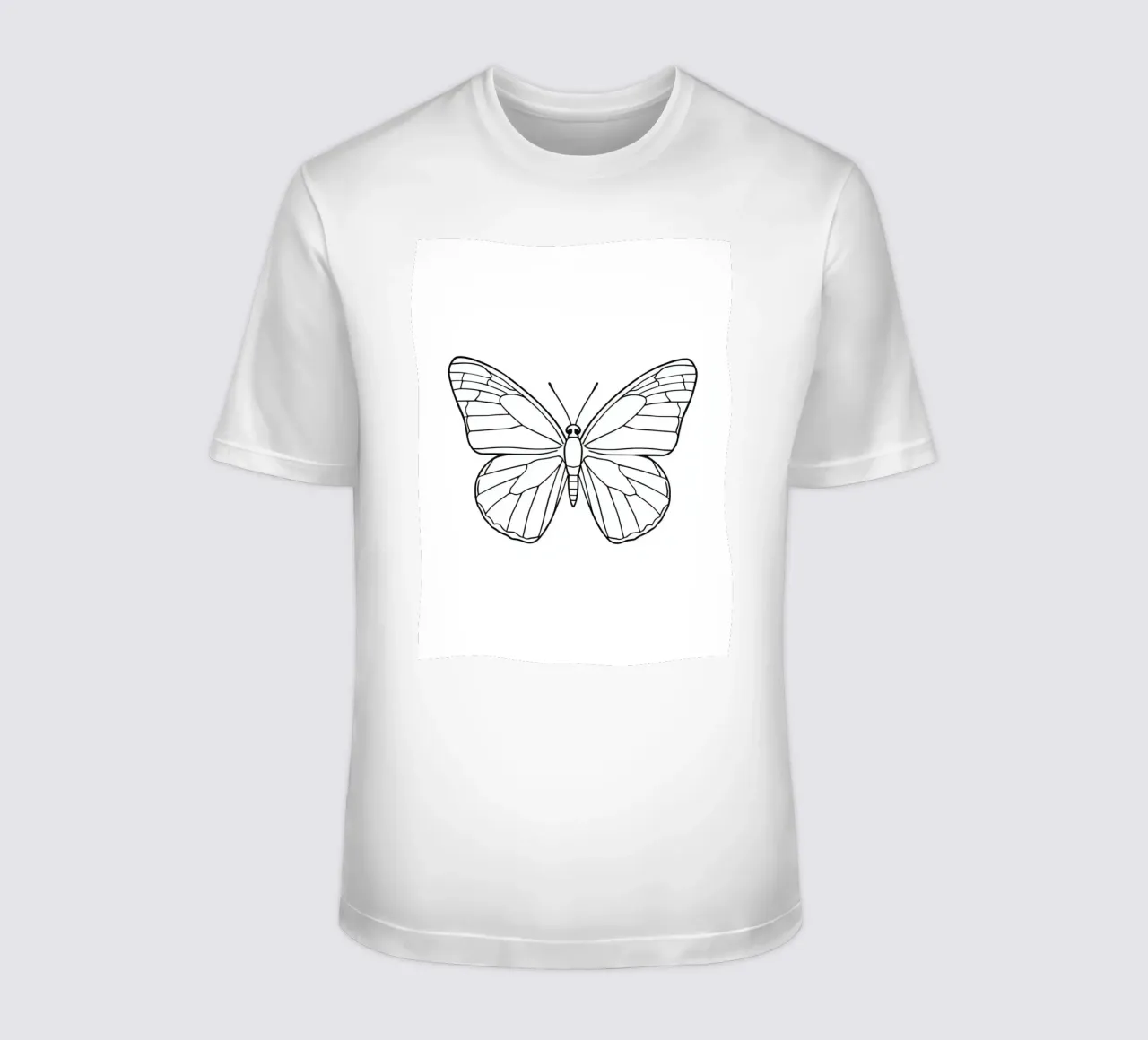 butterfly displaying intricate linework and elegant symmetry t-shirt by DesignDoodle