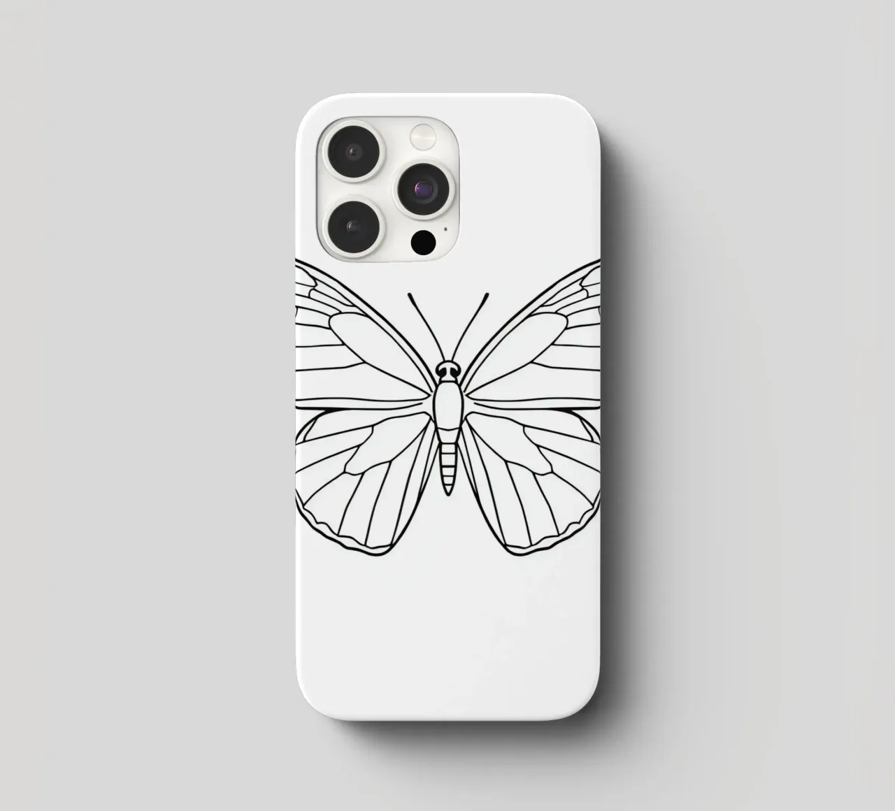 butterfly displaying intricate linework and elegant symmetry iphone case by DesignDoodle