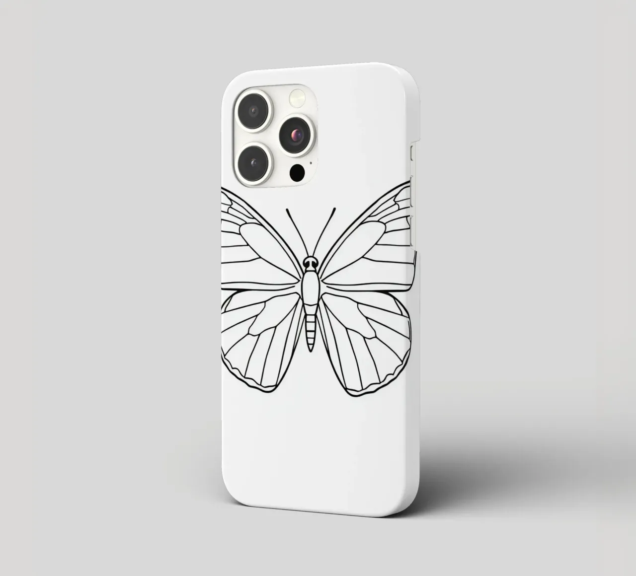 butterfly displaying intricate linework and elegant symmetry iphone case by DesignDoodle