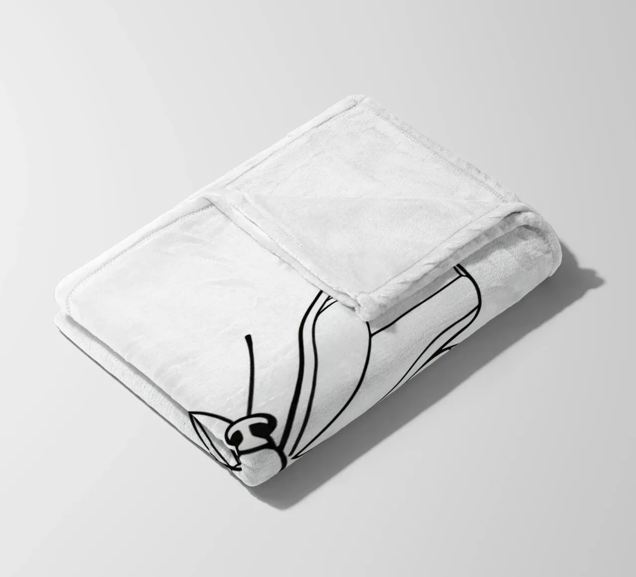 butterfly displaying intricate linework and elegant symmetry fleece blanket by DesignDoodle