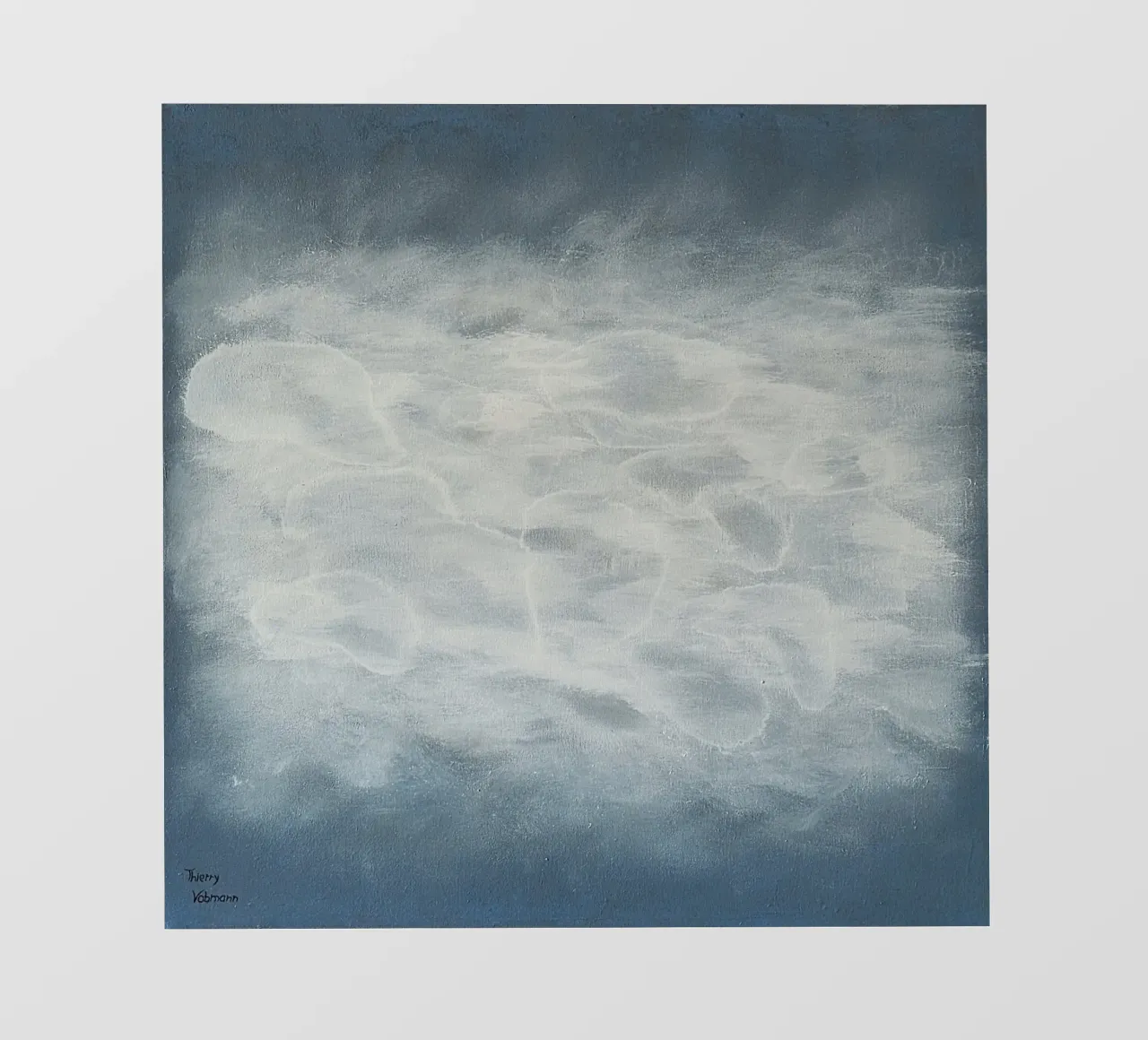 HIDDEN WORLD telo in pvc da Thierry Vobmann Abstract painting