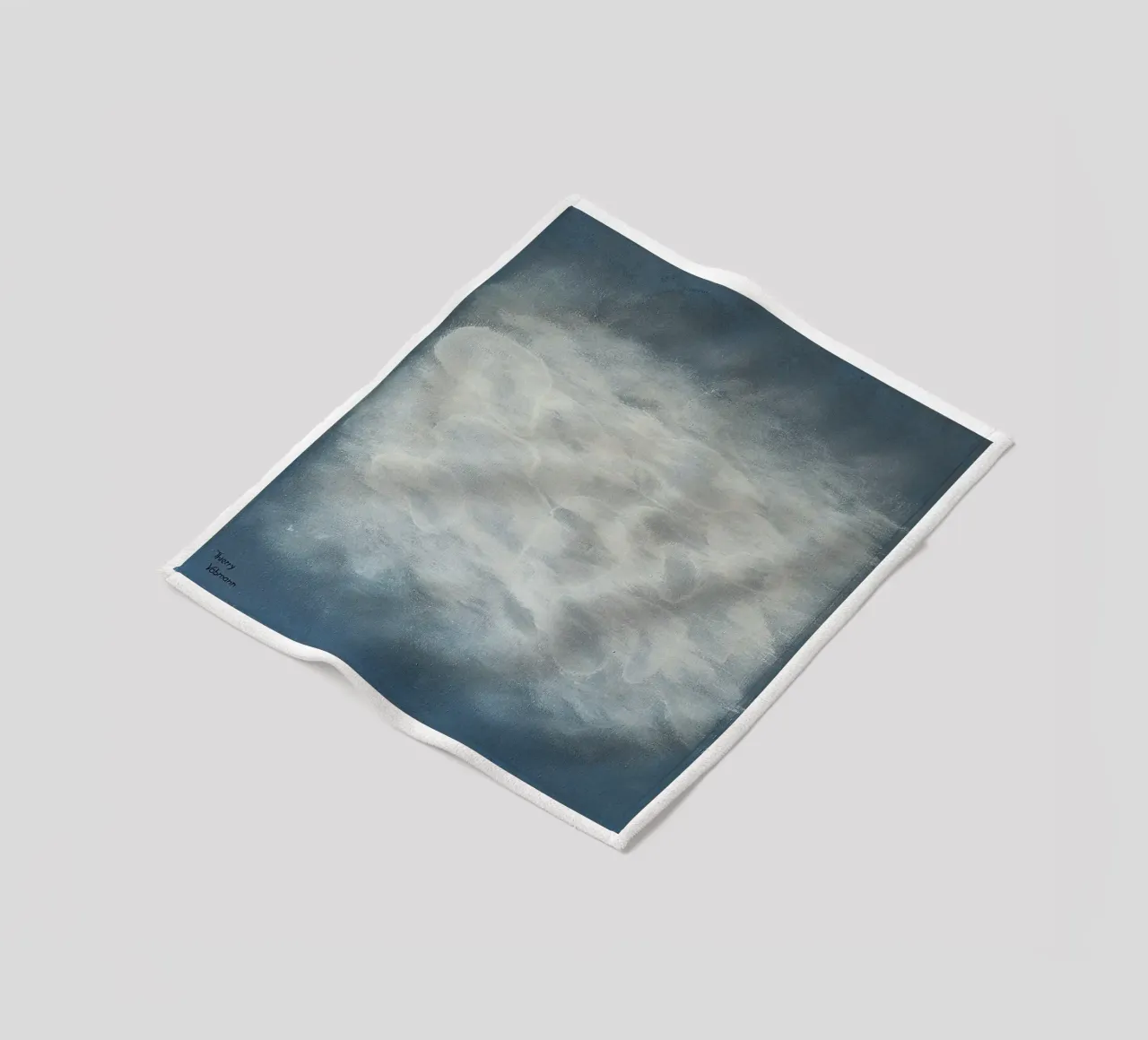 HIDDEN WORLD coperta in pile da Thierry Vobmann Abstract painting