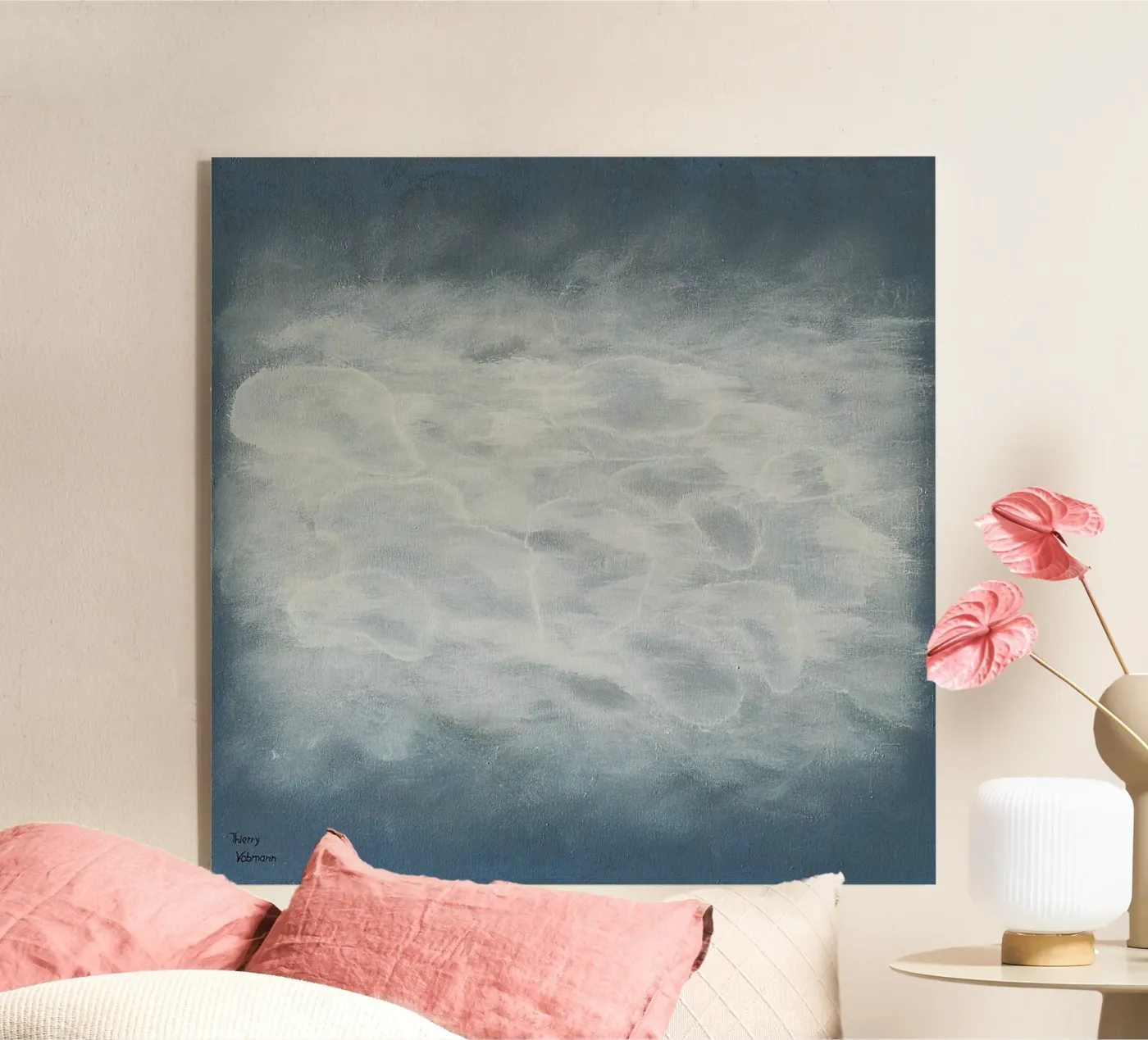 HIDDEN WORLD acryl van Thierry Vobmann Abstract painting