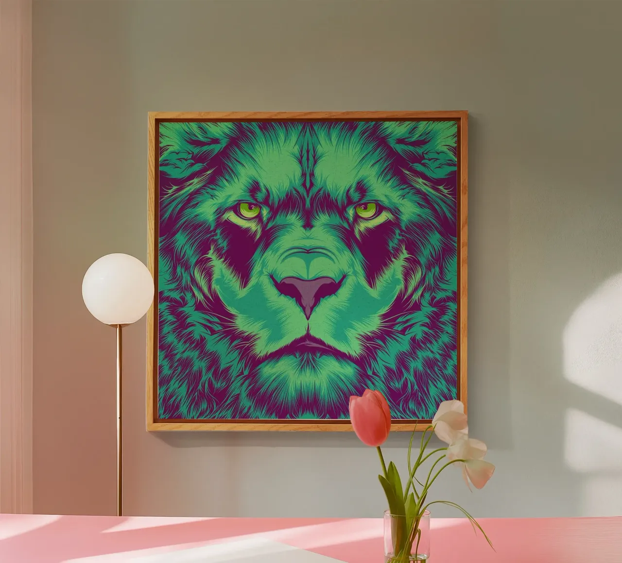 Lion plexiglass da Cranio Dsgn