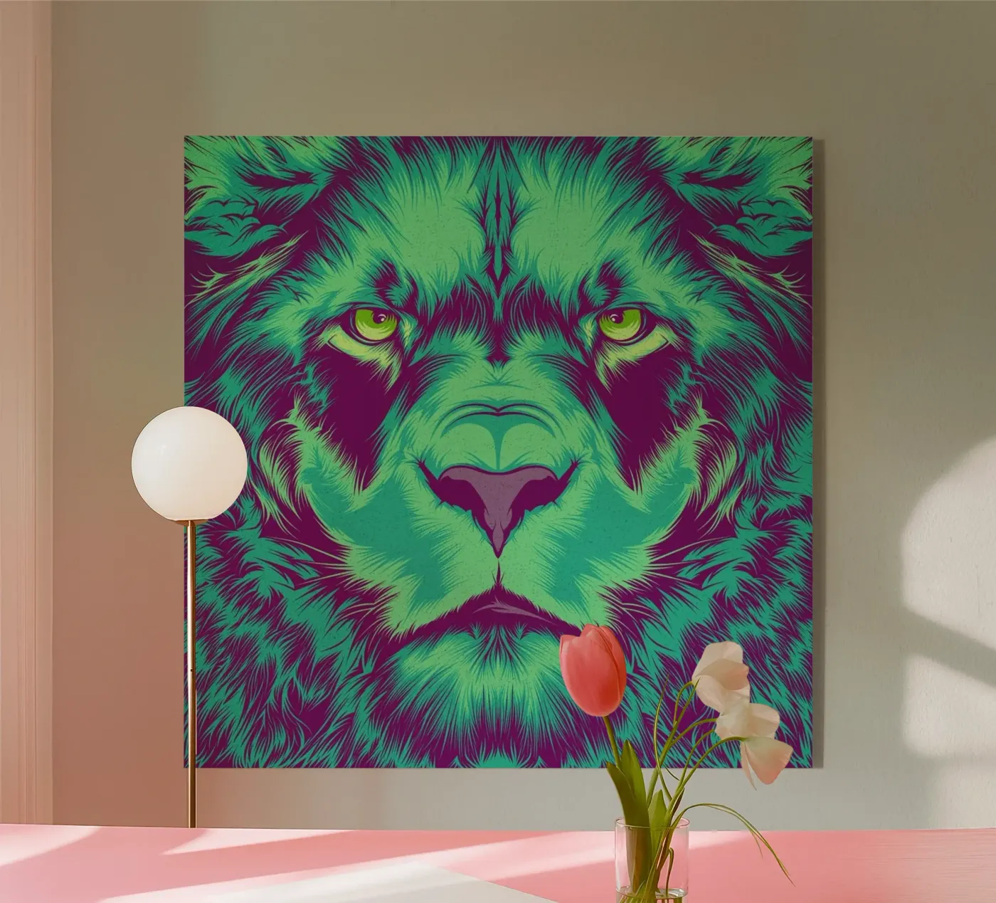 Lion plexiglass da Cranio Dsgn