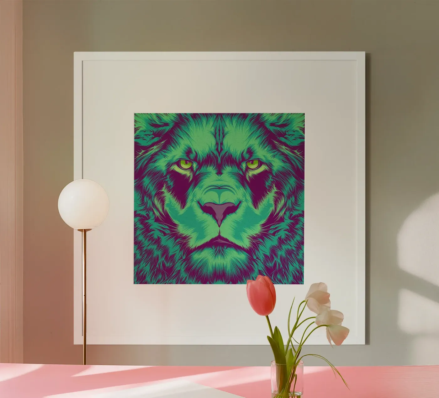 Lion poster van Cranio Dsgn