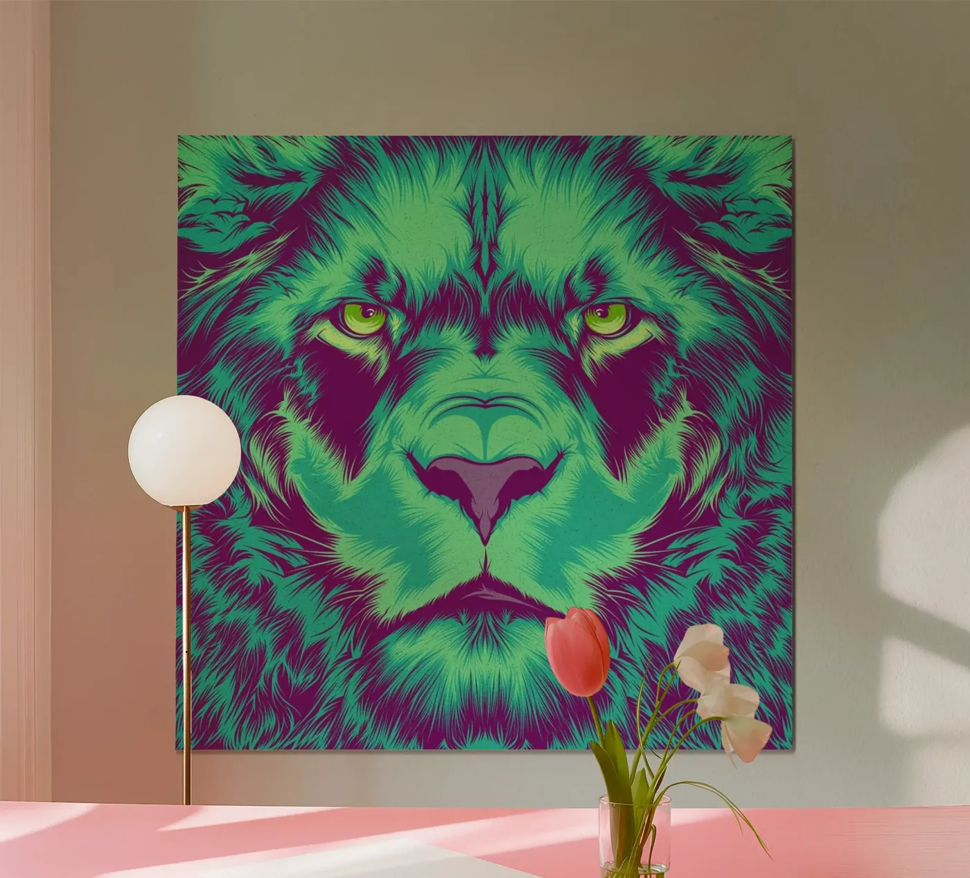 Lion poster van Cranio Dsgn