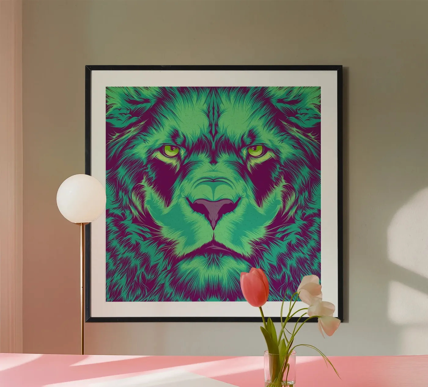 Lion poster van Cranio Dsgn