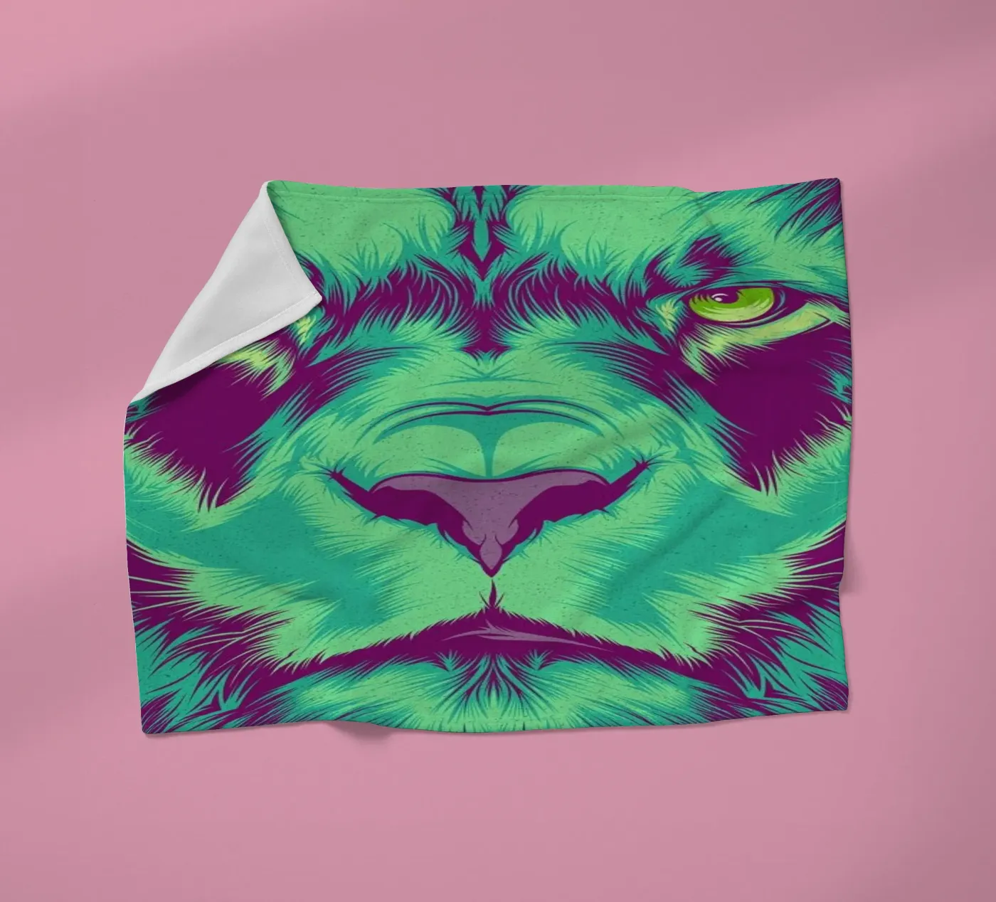 Lion Fleecedecke von Cranio Dsgn