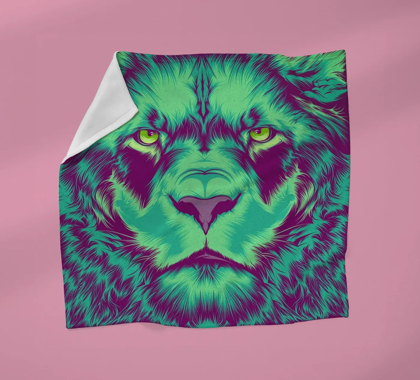 Lion Fleecedecke von Cranio Dsgn