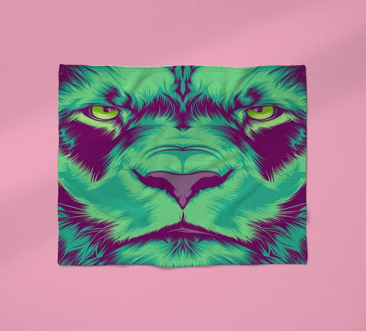 Lion Fleecedecke von Cranio Dsgn