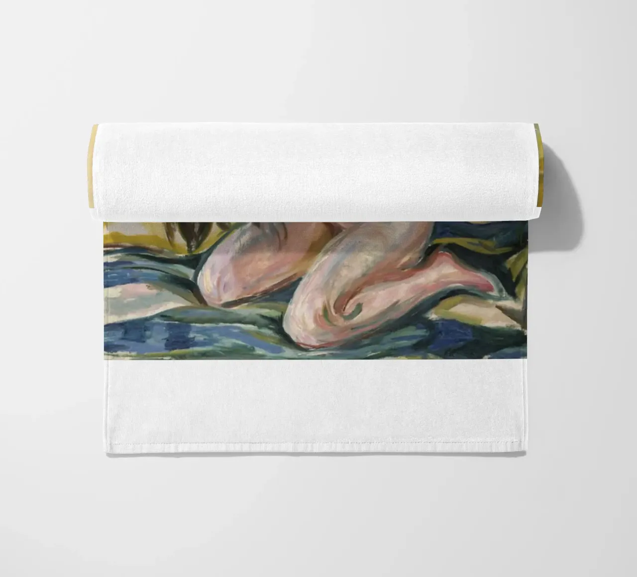 sorry woman beach towel by cupcup art