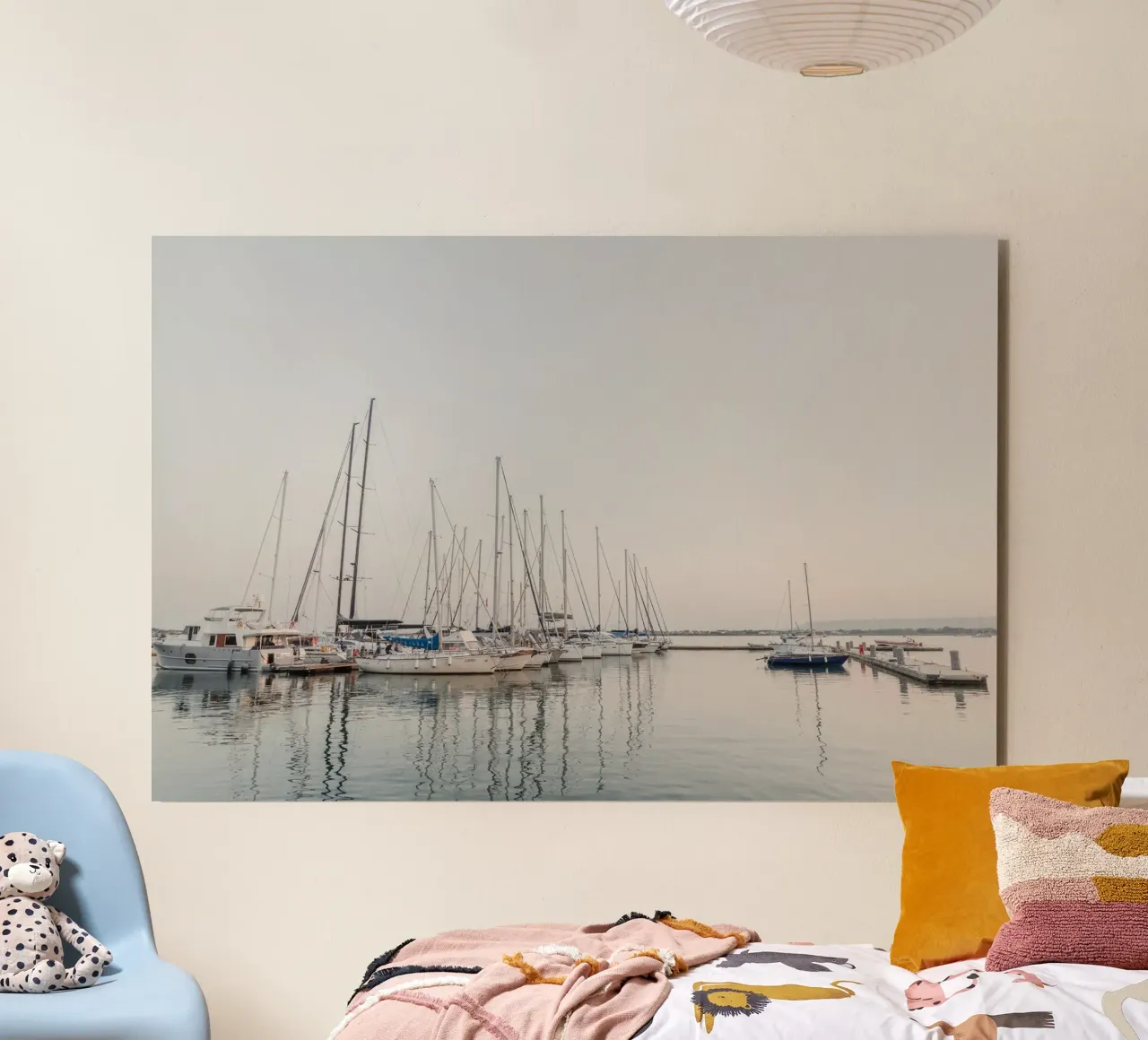 Sailboats in Sicily alluminio dibond da photolovers