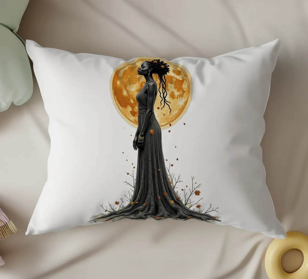 Figlie d'oro: Radici lunari cuscino da Dustlight Atelier