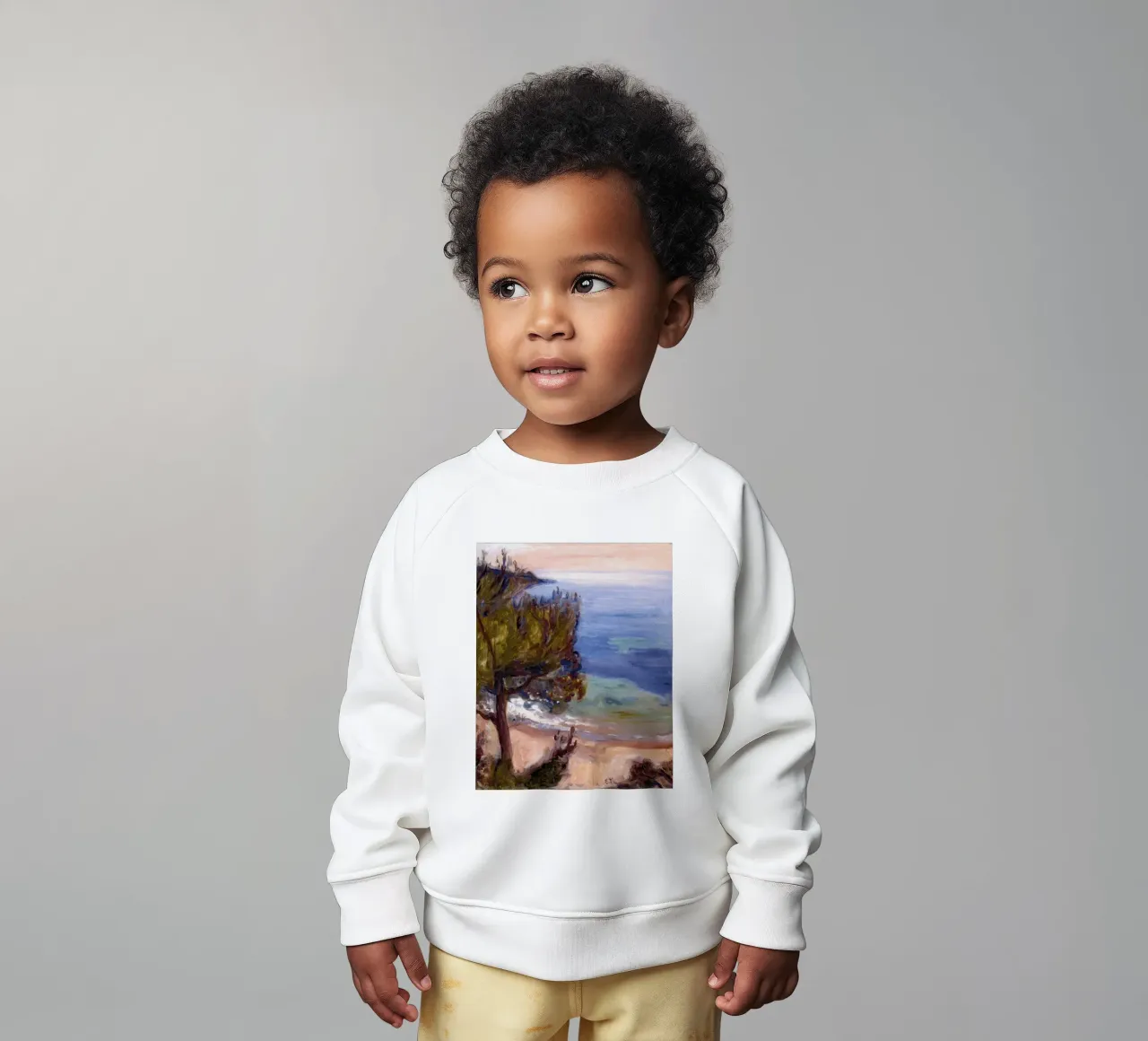 shoreline vegetation baby sweatshirt by cupcup art