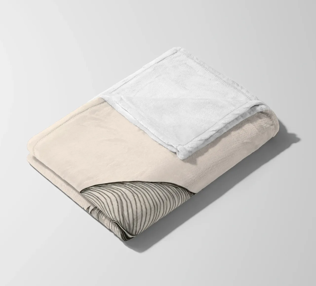 Intricate detailed feather illustrating nature's elegance fleece blanket by DesignDoodle