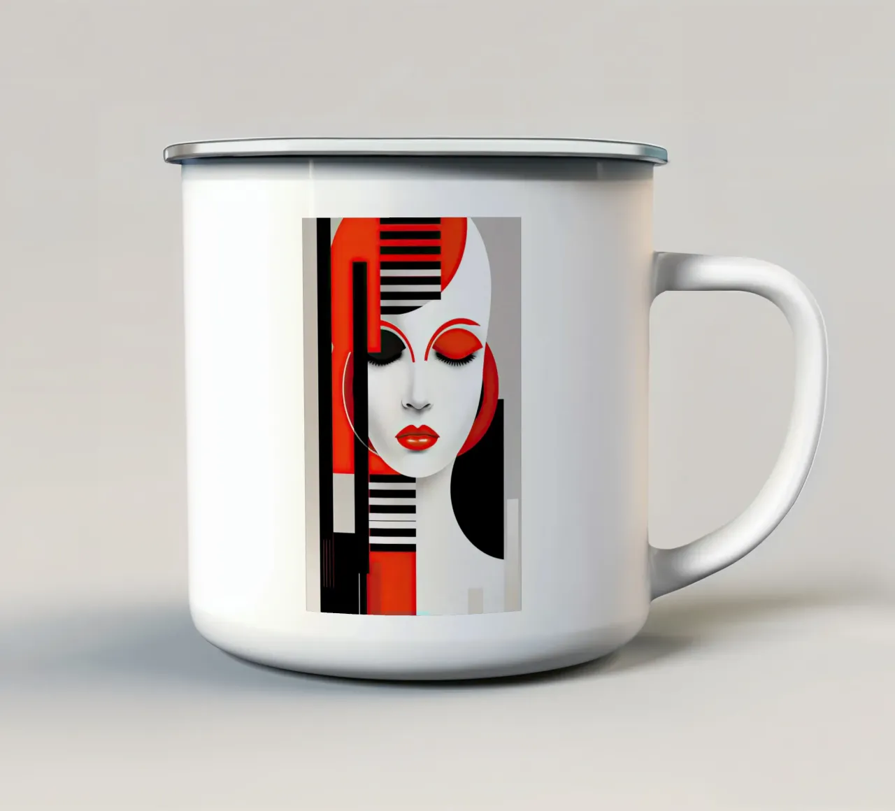 Arte da parete di Imagine tazza in smalto da Imagine