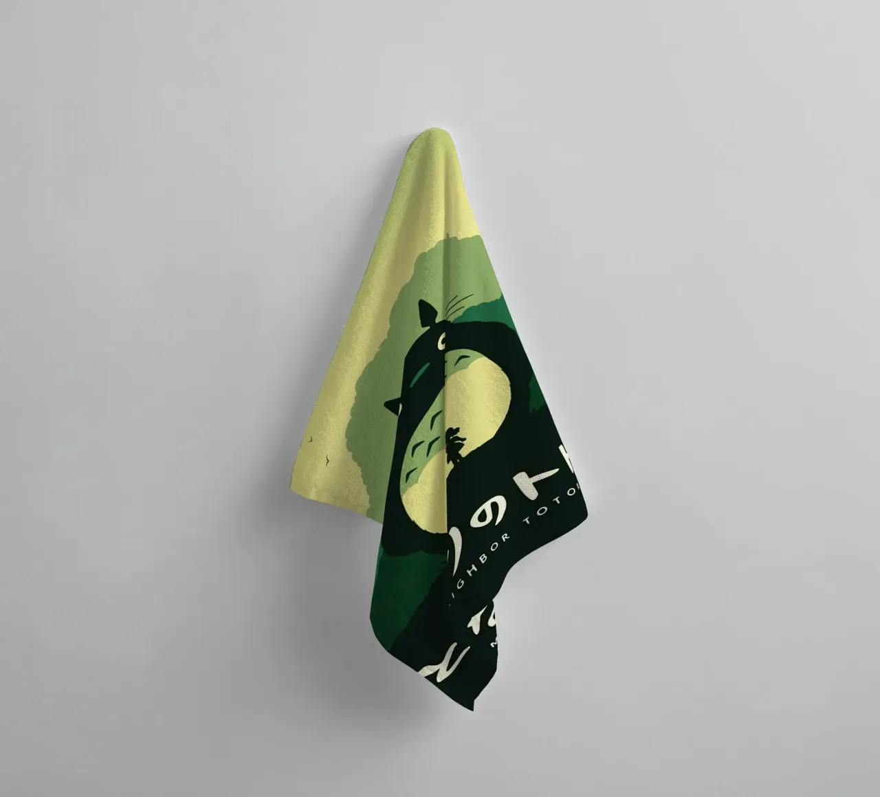 My Neighbor Totoro towel by Alice Slatera