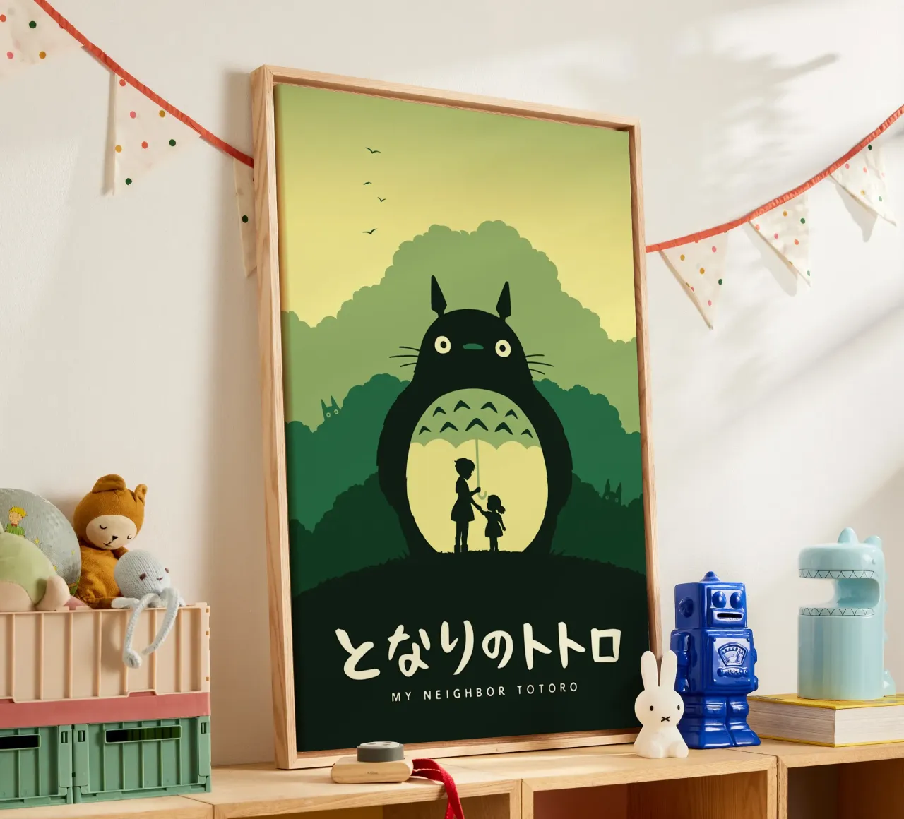 Mijn buurman Totoro canvas met Baklijst van Alice Slatera