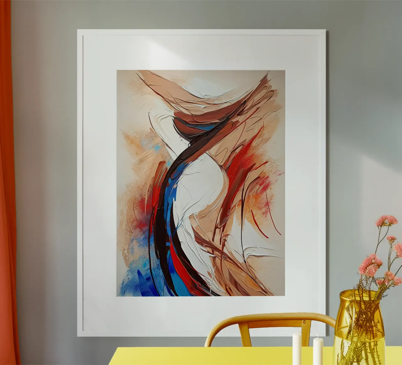 Arte da parete di Imagine poster con telaio in alluminio da Imagine