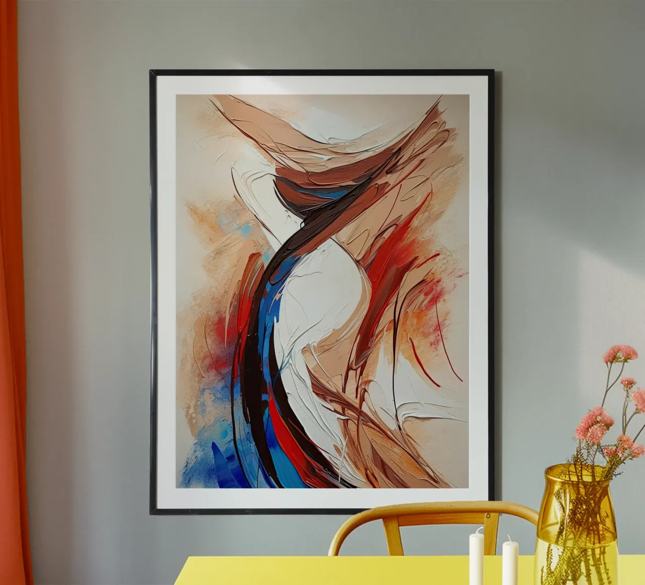 Arte da parete di Imagine poster con telaio in alluminio da Imagine
