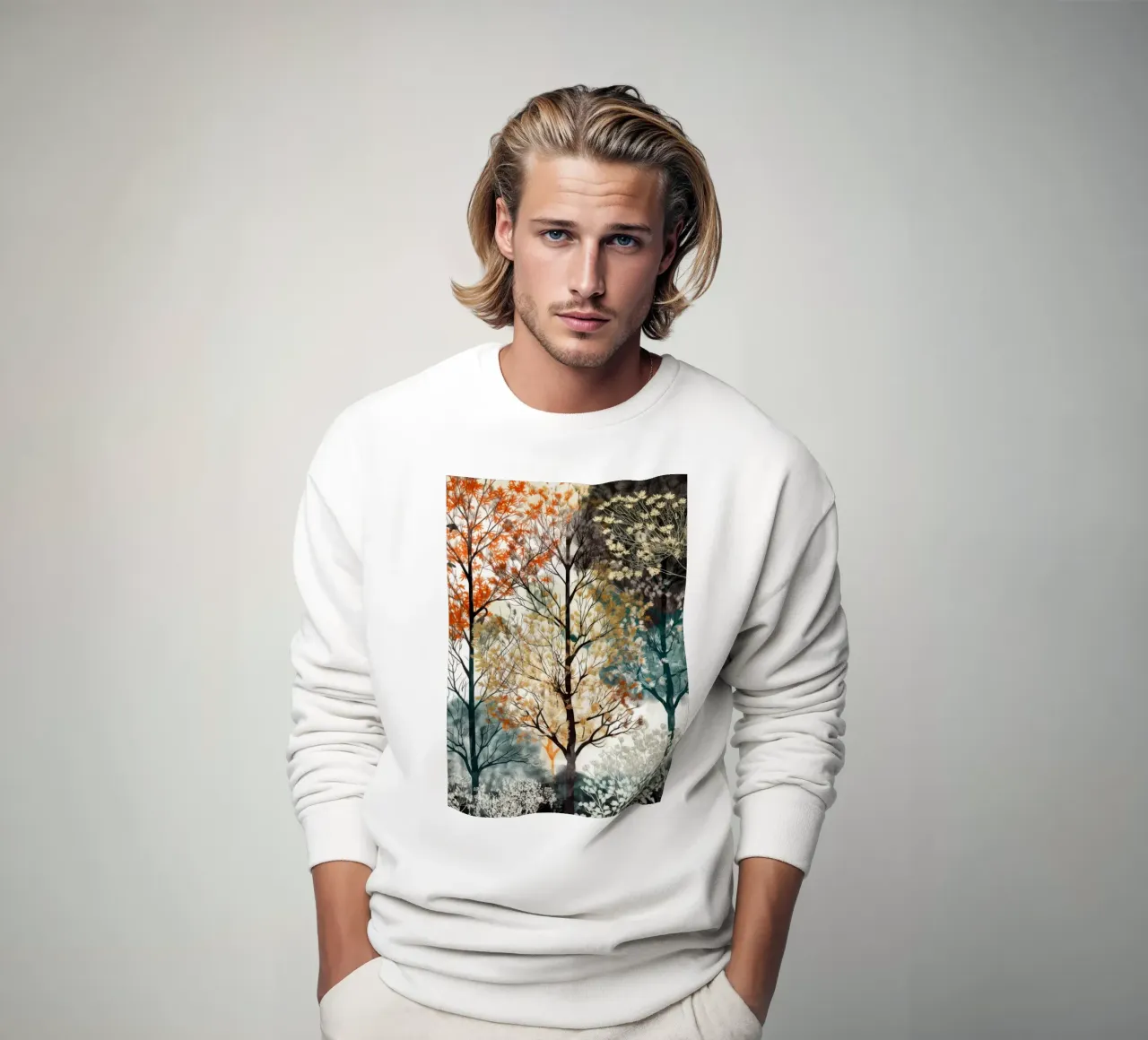 Trees sweatshirt by Lionmixart
