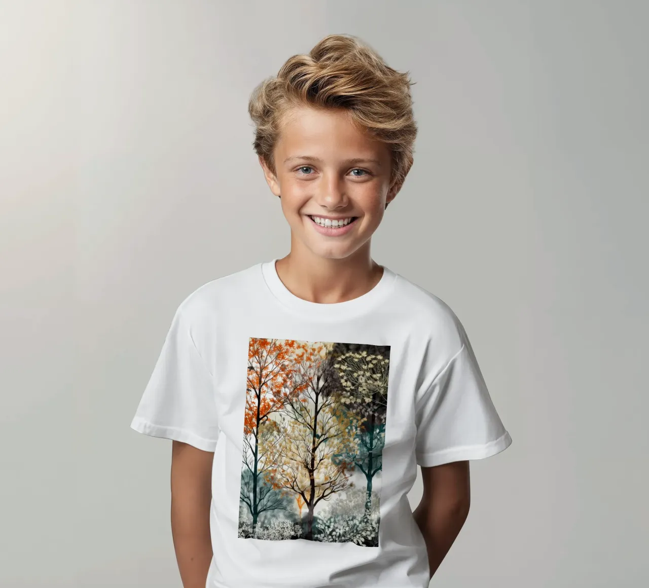 Alberi t-shirt bambini da Lionmixart