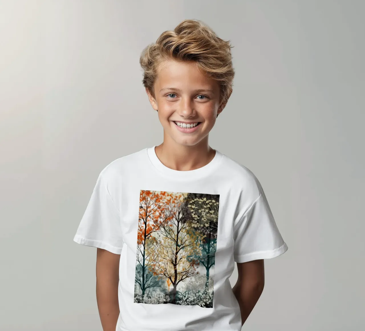 Alberi t-shirt bambini da Lionmixart